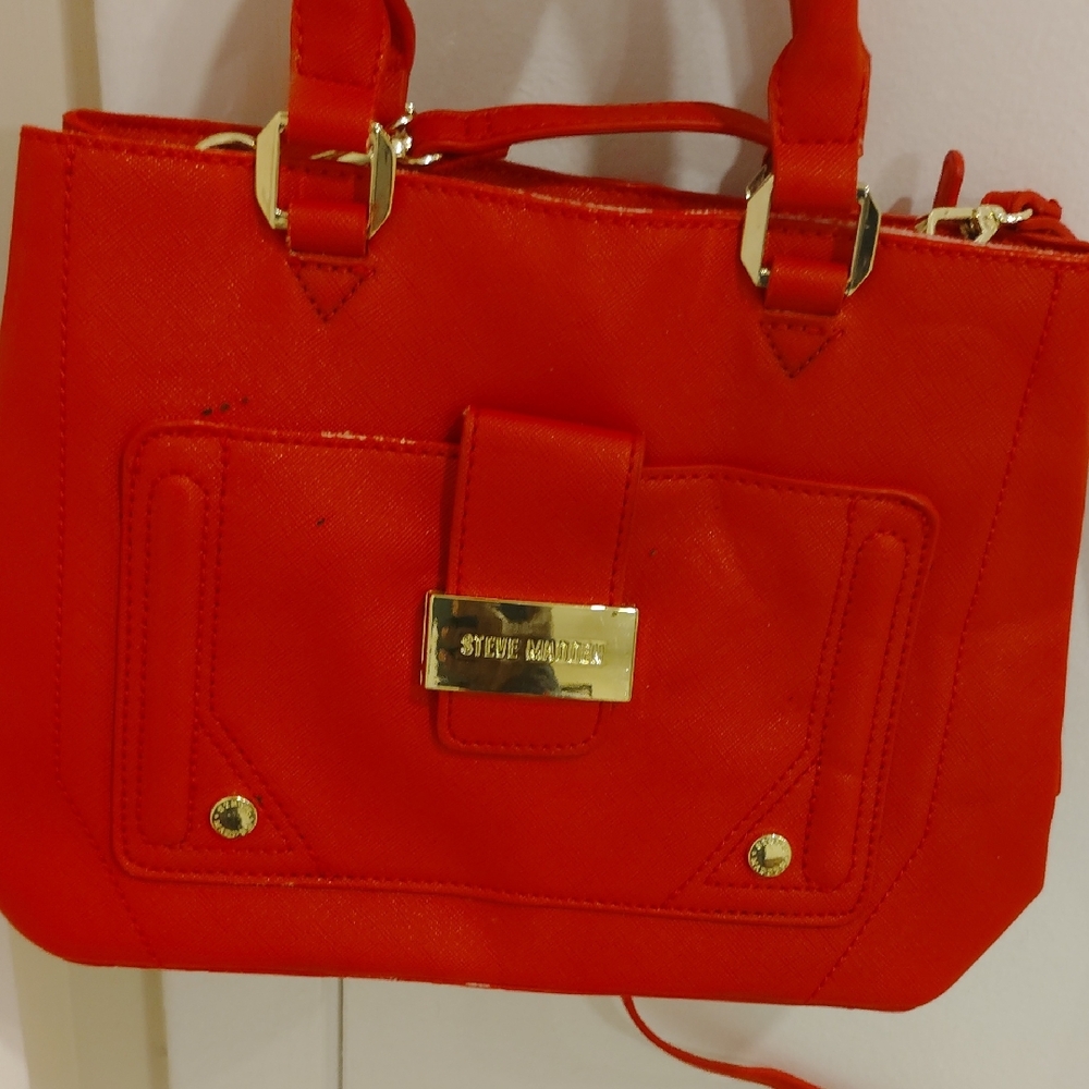 Steve Madden Bold Red Satchel